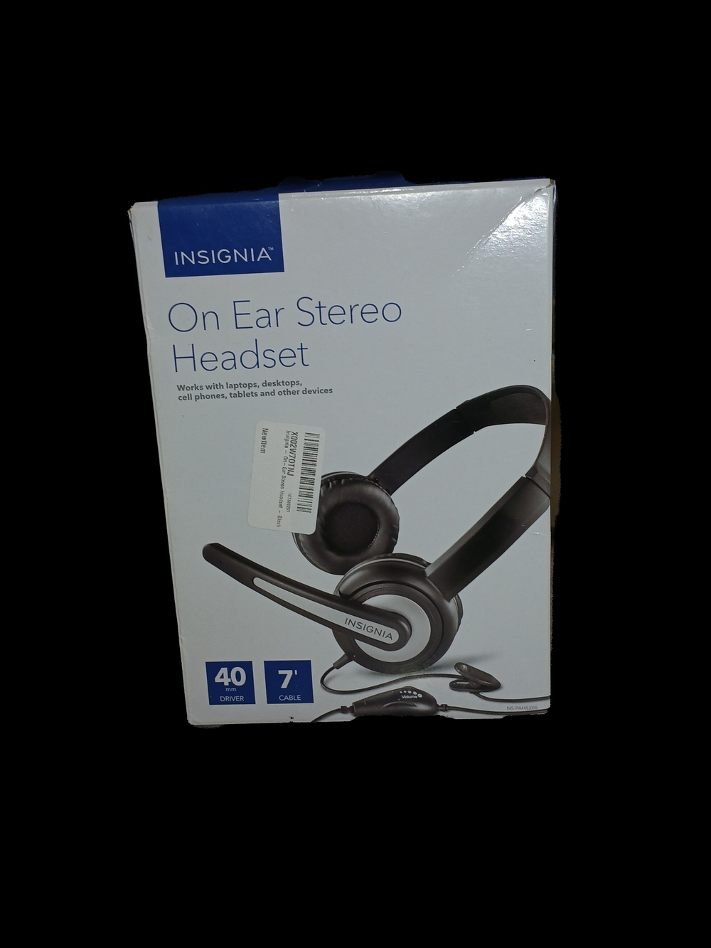 Insignia On-Ear Stereo Headset - Black